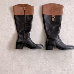 Franco Sada knee-high leather boots size 6